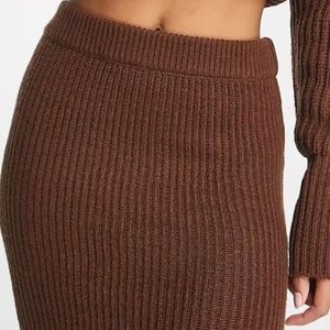 MIDI knit skirt